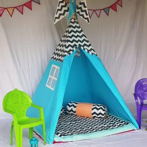 Turquoise Boys Teepee Cozy Teepee Tent for Kids