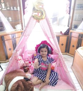 pink tent house for girl