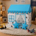 blue tent house for kids